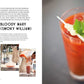 A cocktail recipe named "Glamorous Cocktails" from the book "American Bar at The Savoy," featuring an image of a bartender preparing the drink and a finished Bloody Mary garnished with cilantro. This glamorous cocktail is one of their signature recipes, perfect for any occasion.