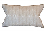 A Deco Stripe Mushroom Lumbar Pillow, crafted with the finest materials and meticulous attention to detail.