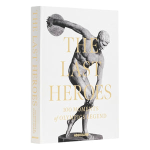 The Last Heroes: 100 MOMENTS OF OLYMPICS LEGEND," with a cover showing a classic discus thrower, highlights unforgettable Olympic stories leading to Paris 2024.