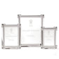 Displayed are three elegant photo frames from the William Yeoward Crystal Classic Clear Frame Collection. These frames feature a tarnish-resistant silver finish and have clear glass fronts, with "William Yeoward Crystal" printed on the inserts to highlight their sophisticated nickel-plated design.