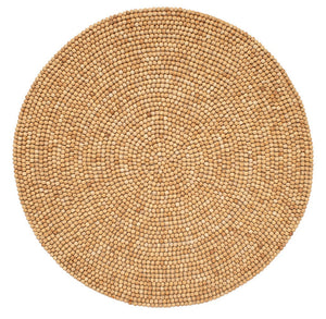 Kim Seybert Natural Wood Bead Placemat