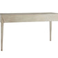 The Dublin Desk is a rectangular compact desk made from solid oak, featuring a light natural finish and four straight legs, shown against a plain white background.