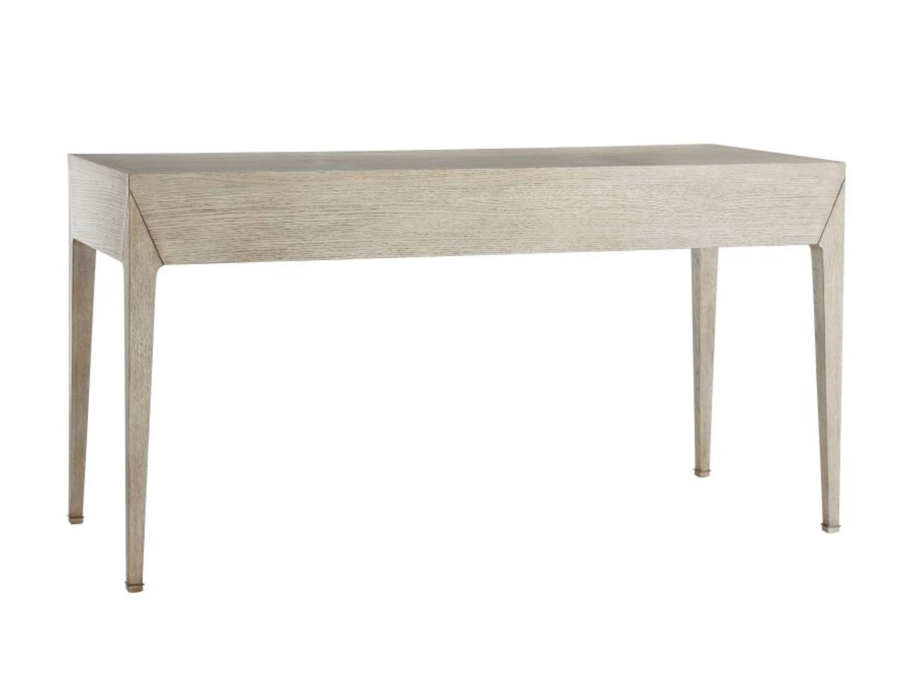 The Dublin Desk is a rectangular compact desk made from solid oak, featuring a light natural finish and four straight legs, shown against a plain white background.