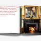 Open **The Big Book of Chic** displaying a quote on one page and a photo of a classic room with a fireplace on the other. The quote, reflecting Miles Redd's flair for interior design, discusses a preference for interiors over landscapes.