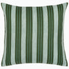 John Robshaw Vintage Stripe Outdoor Pillow - Moss