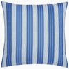 John Robshaw Vintage Stripe Outdoor Pillow - Azure