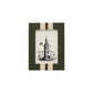 The Blake Frame Collection features a rectangular double-stripe frame in green and beige, showcasing a black-and-white lighthouse illustration with ships for a nautical accent in any room.