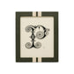 The Blake Frame Collection features a framed print with an ornate black letter "P" on cream, set in a dark green frame with double beige stripes—an elegant, classic accent for any space.