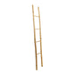 The Provo Leaning Towel Rack, featuring four durable teak wood rungs, is shown leaning slightly to one side against a plain white background.