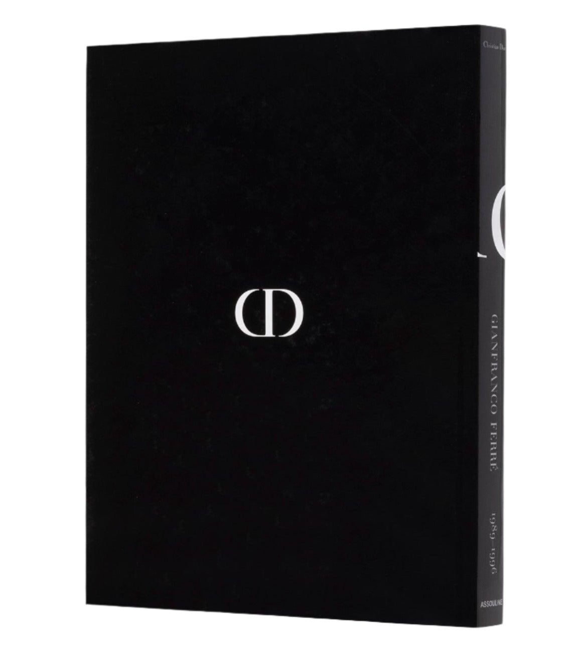 Black book with minimalistic white "CD" logo on the front cover and "Gianfranco Ferré" text on the spine, dated 1978-1989. A must-have for fashion enthusiasts interested in the evolution of haute couture leading up to Dior: Raf Simons.