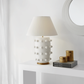 Linden Large Table Lamp, Plaster White