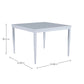 The Brookings Square Dining Table is a weather-resistant, wrought aluminum patio table with four tapered legs, measuring 42"W x 42"D x 30.25"H—perfect for outdoor gatherings.