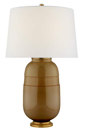 Newcomb Medium Table Lamp, Dark Honey