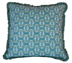 Teal Sicily Outdoor Pillow