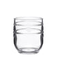 Part of the Juliska Isabella Acrylic Collection, this clear glass features embossed horizontal ridges and a rounded shape, making it perfect for the adventurous entertainer.