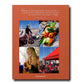 Cover of a book with collage featuring images of a woman on a bicycle, a table of vegetables, a woman playing guitar, and people sitting at an outdoor café in St. Tropez, along with a quote by François Sagan. Product Name: St Tropez Soleil