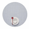 Mini Basketweave Round Placemat - Sky