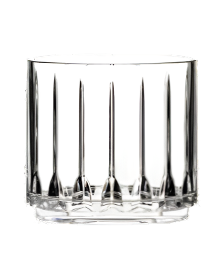 The Bold Tryst Acrylic Collection offers a clear polycarbonate tumbler featuring vertical grooves on its sides that beautifully highlight its crystal-clear body.